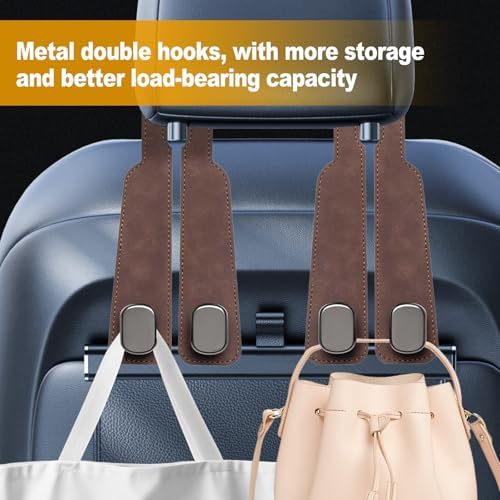 Car Purse Hook Purse Hook for Car Seats Headrest Car Seat Hooks, Heavy Duty - Image 4