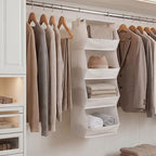 StorageWorks Basics Hanging Closet Organizer, Foldable Storage Organizer - Image 2