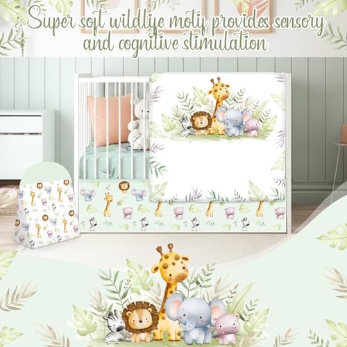 Hahafelt 4 Pieces Crib Bedding Set - Image 5