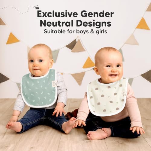 KeaBabies 8-Pack Organic Baby Bibs - Image 6
