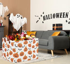 Rectangular Halloween Basket for Kids Pumpkin Basket Toy Storage Bin Organizer - Image 2