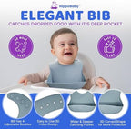 HippoBaby Baby Led Weaning Supplies | 10 Piece Silicone Baby Feeding Set | Baby - Image 6