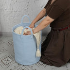 XUANGUO Cotton Rope Laundry Basket Hamper - Image 3