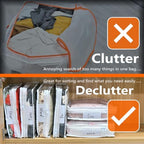 6 Pack Clear Clothes Storage Bags - Image 6