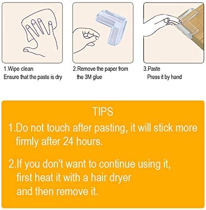 LOMILY Clear Corner Guards, Table Corner Protectors, High Resistant Adhesive Gel - Image 6