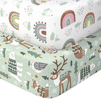 Baby Crib Sheets 2 Pack for Boys and Girls Fit for Standard Crib Toddler by Unknown