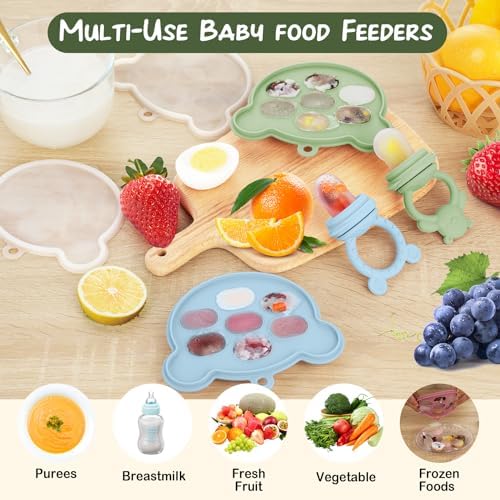 Baby Breastmilk Popsicle Molds & Fruit Feeder, Baby Food Freezer Tray Storage - Image 7