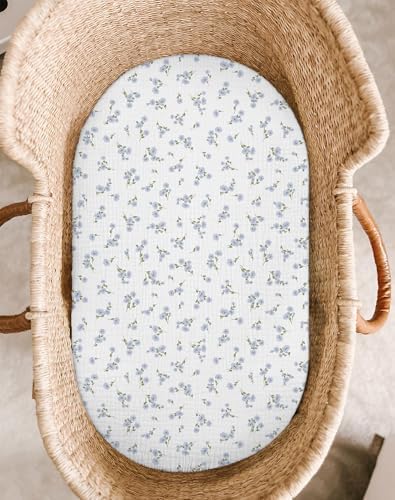 Muslin Bassinet Sheets 2 Pack - Image 2
