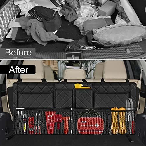 Femuar Trunk Organizer, Hanging Backseat Car Storage Bag - Image 5