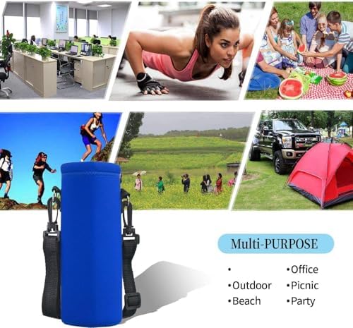 AUPET Water Bottle Bag Carrier, 24oz/32oz Insulated Neoprene bottle Sling - Image 2