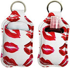 4 Piece Hand Sanitizer Bottle Holder Keyring Neoprene Keychain - Image 3