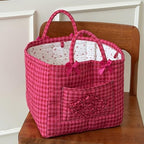 Floral Fabric Storage Basket Car Interior Storage Basket Underwear Sundries - Image 5
