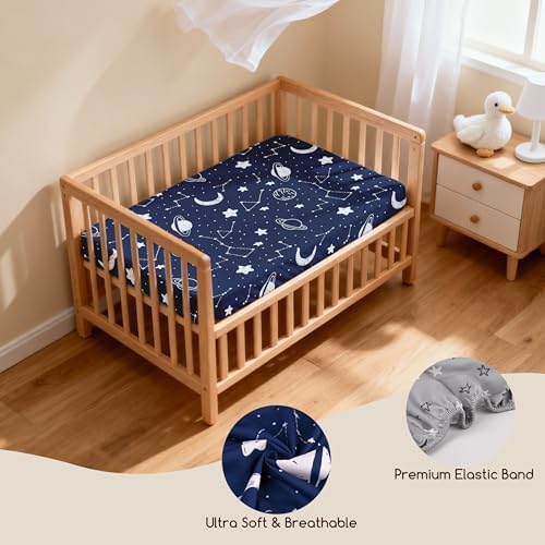 3 Pack Bedside Bassinet Sheets Girl & Boy 33" x 20" Rectangle - Image 6