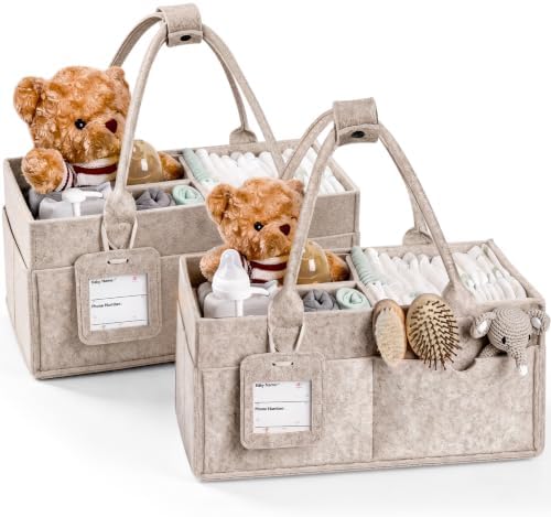 GEMII 2PCS Diaper Caddy Organizer, Large Baby Caddy Organizer by Unknown