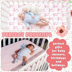 Peryiter 4 Pack Crib Sheets for Baby Girl - Image 4
