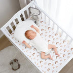 PHF 3 Pack Soft Rainbow Crib Sheets Fitted, Silky Comfy Breathable Baby Sheets - Image 2