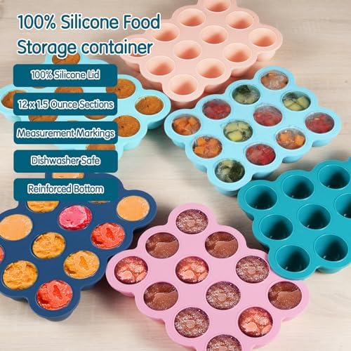 Silicone Freezer Tray with Lid, 1.5oz x 12 Pods - Image 2