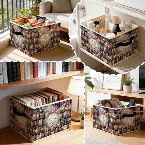 Fantasy Enchanted Bookshelf Storage Bins Box - Image 4