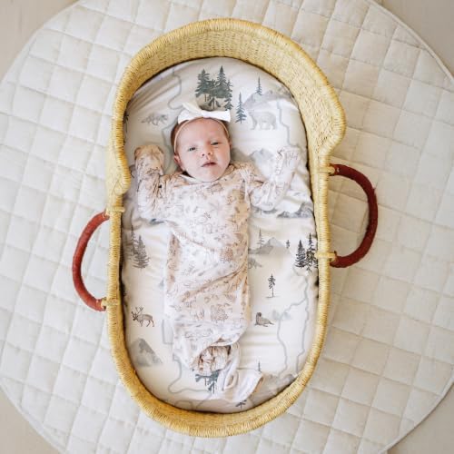 Sorrel + Fern Baby Bassinet Sheets 2-Pack, Fitted Soft - Image 4