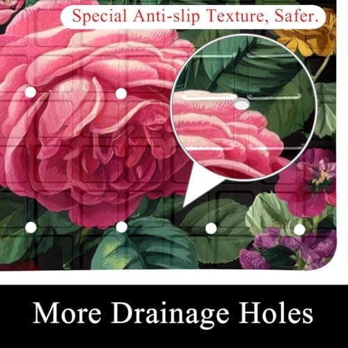 Shower Mat Bathtub Mat, 26.8x15.1 inch, Non-Slip Bath Mat - Image 2