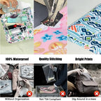 HIONXMGA Set of 3 Clear Travel Toiletry Bag, TSA Approved, Quart Size S/M/L - Image 6