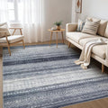 Nakagishi Boho 4x6 Area Rug Living Room Rugs Machine Washable Denim Blue by NakagishiAreaRug