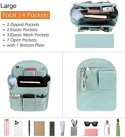 Surblue Backpack Organizer Insert Liner Hanging Travel Rucksack Purse and - Image 3