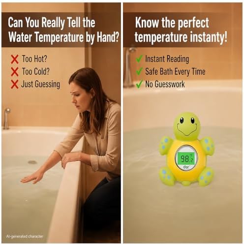 Baby Bath Thermometer for Tub, Floating Digital Water Temperature Thermometer - Image 3