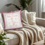 Pink Silly Goose Pillow Cover Toddler Girl Bedroom Decor - Image 4