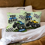 kdqua Inspirational Truck Nursery Pillow Cover 18x18 Double-Sided, Car - Image 3