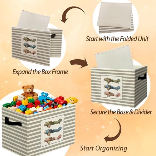 Vintage Airplane Storage Bins Boxes Handles - Image 6