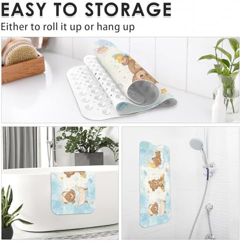 Bathtub Shower Mat 40X16 Inch, for Toddler - Image 7