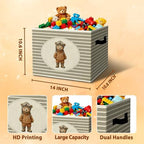 Rustic Aviation Bear Storage Bins Boxes - Image 3