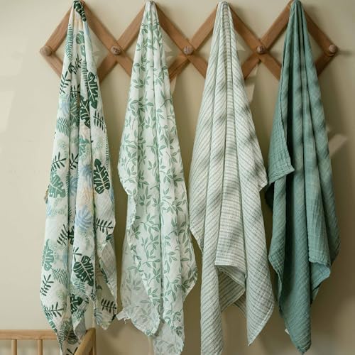 Muslin Swaddle Blankets for Newborn, Cotton Receiving Blanket - Image 2