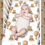 Hosuly 3 Pcs Bear Crib Bedding Set Nursery, Teddy Bear - Image 6