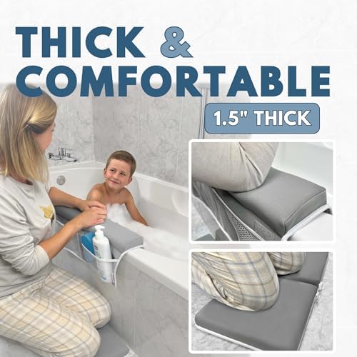 Baby Bath Kneeler and Elbow Rest Pad Set, 1.5-Inch Non-Slip Pads - Image 2