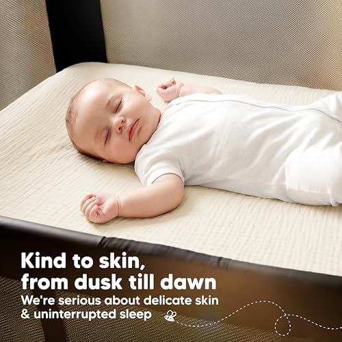 2pk Muslin Mini Crib Sheets for Boys, 38x26 Fitted Sheet - Image 5