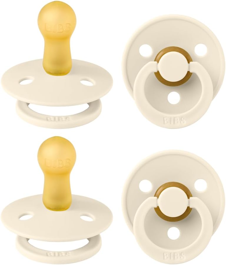 BIBS Colour Pacifier, 6-18 Months, Round Nipple by BIBS