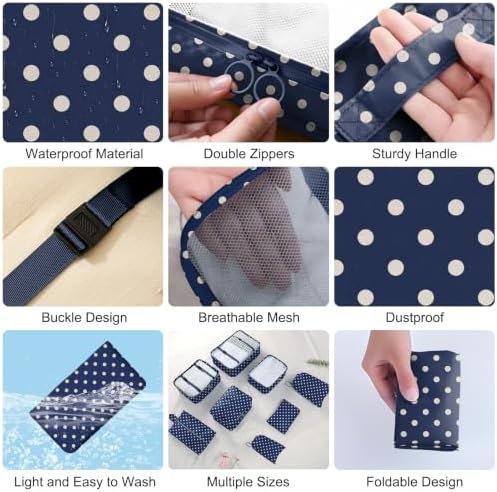 Packing Cubes for Travel 10 Set Luggage Organizer Bags - Image 6