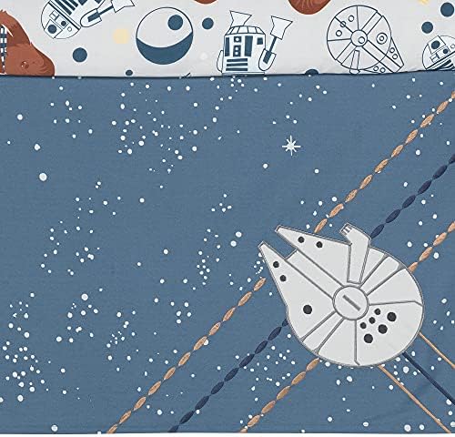 Lambs & Ivy Star Wars Signature Millennium Falcon 3-Piece Baby Crib Bedding Set - Image 5