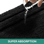 HOMEIDEAS Bathroom Rugs Sets 2 Piece, Super Soft and Absorbent Non Slip - Image 4
