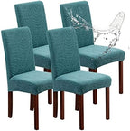Genina Waterproof Dining Chair Covers Set of 4 Parsons Chair Slipcovers by Genina