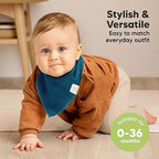 KeaBabies 8pk Organic Baby Bandana Bibs - Image 4