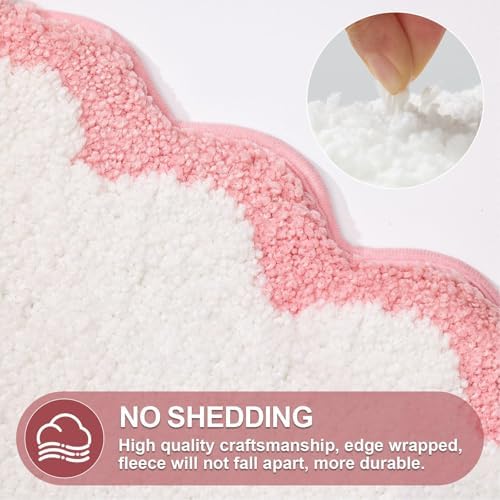 ORTIGIA Small Cute Scalloped Bath Mat, Bathmat - Image 6