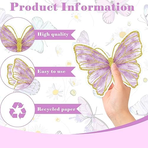 Harloon 50 Pcs Butterfly Paper Placemats - Image 3