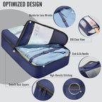 Veken 8 Set Packing Cubes for Travel Essentials, Anti-Wrinkle Buckled Suitcase - Image 4