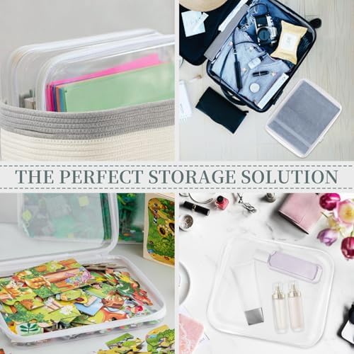 YOPCDJ 3 Pack Clear Hard Shell Zipper Case, Diaper Bag Organizer Pouches - Image 4