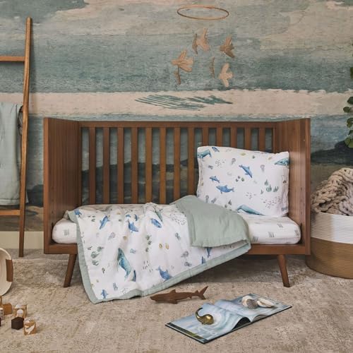 Little Unicorn Toddler Bedding 3-Piece Set | Includes Comforter, Crib Sheet & - Image 7