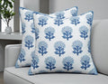 Marigold Floral Print 20x20 Pillow Covers Set of 2 by YugTex