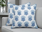 Marigold Floral Print 20x20 Pillow Covers Set of 2 by YugTex